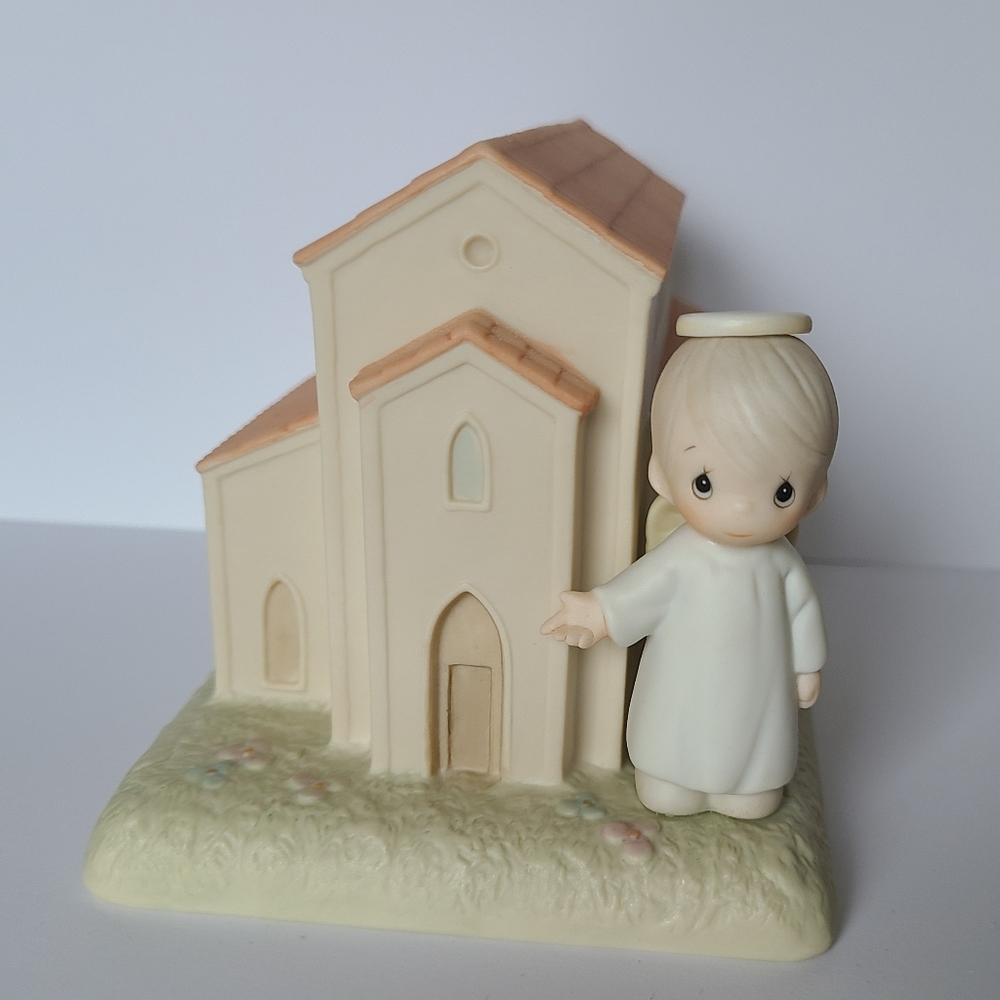 Precious Moments Special Edition Angel Chapel Collectible Porcelain Figurine